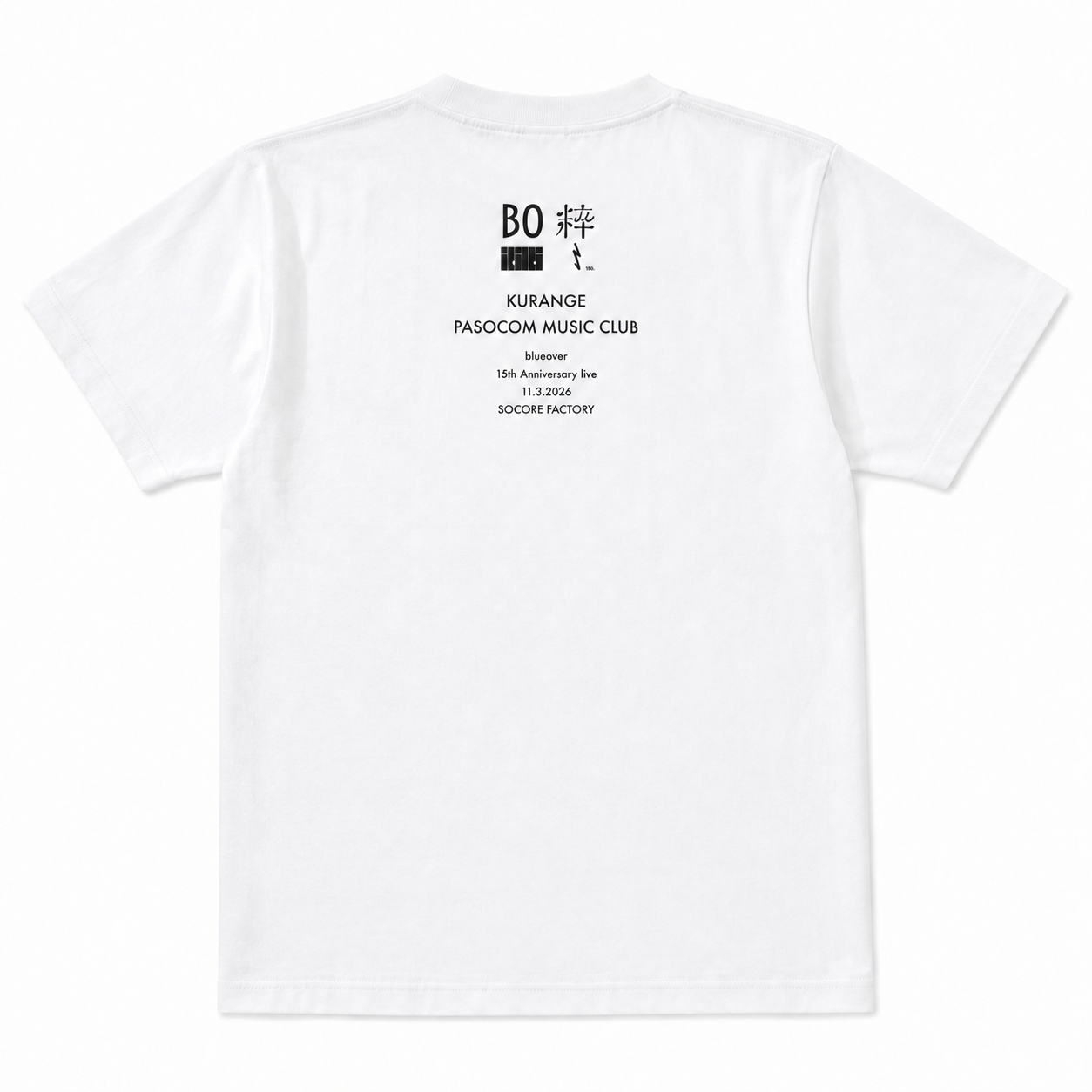 粹〻 Tシャツ Infernal Devices(ホワイト)バック―BOロゴ・出演アーティスト名・公演情報